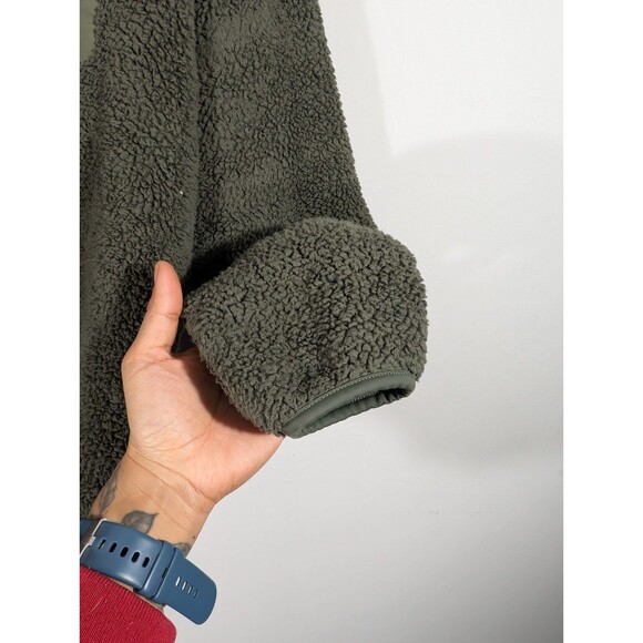 Uniqlo x Engineered Garments Mens Green Fleece Pullover Sz S Streetwear Gorpcore - Picture 6 of 8